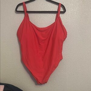 Red One-Piece Swimsuit